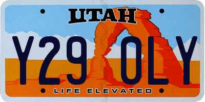 UT license plate Y290LY