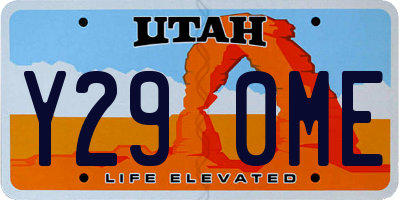 UT license plate Y290ME
