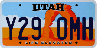 UT license plate Y290MH