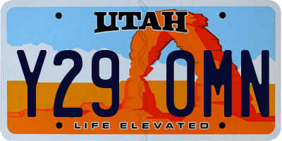UT license plate Y290MN