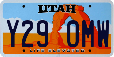 UT license plate Y290MW