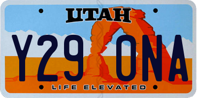 UT license plate Y290NA