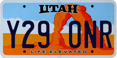 UT license plate Y290NR