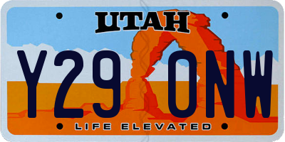 UT license plate Y290NW