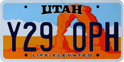 UT license plate Y290PH