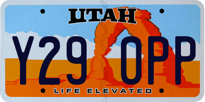 UT license plate Y290PP