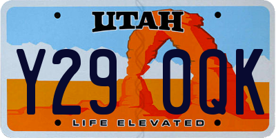UT license plate Y290QK