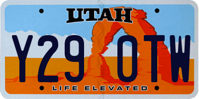UT license plate Y290TW