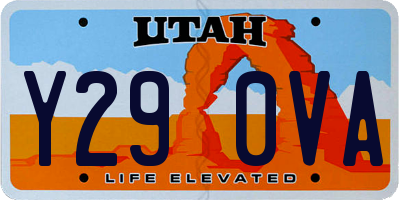 UT license plate Y290VA