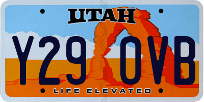 UT license plate Y290VB