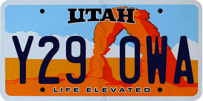UT license plate Y290WA