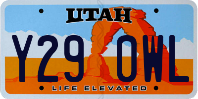 UT license plate Y290WL