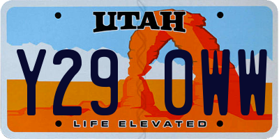 UT license plate Y290WW