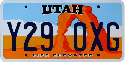 UT license plate Y290XG