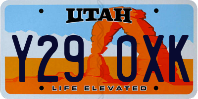 UT license plate Y290XK
