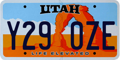 UT license plate Y290ZE