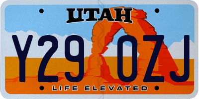 UT license plate Y290ZJ