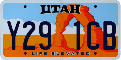 UT license plate Y291CB