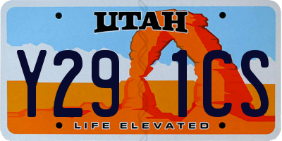 UT license plate Y291CS