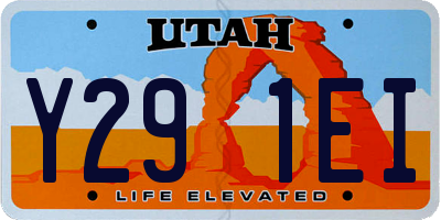 UT license plate Y291EI