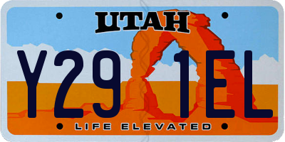 UT license plate Y291EL