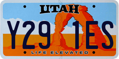 UT license plate Y291ES