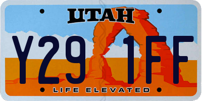 UT license plate Y291FF