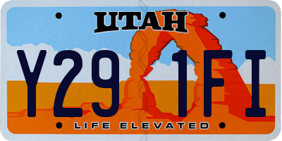 UT license plate Y291FI