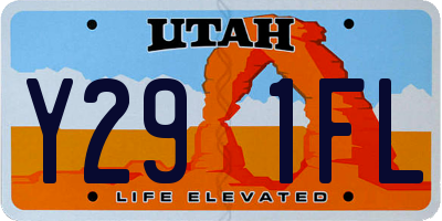 UT license plate Y291FL