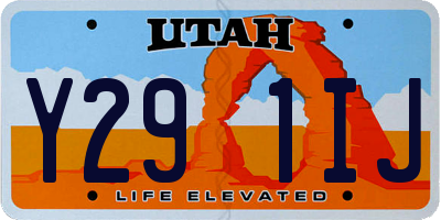 UT license plate Y291IJ