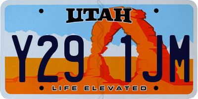 UT license plate Y291JM
