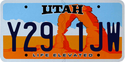 UT license plate Y291JW