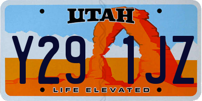UT license plate Y291JZ