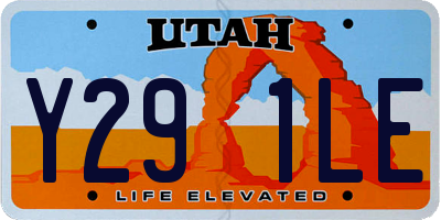 UT license plate Y291LE