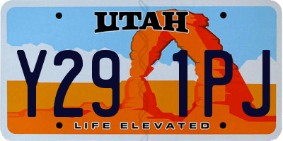 UT license plate Y291PJ