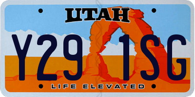 UT license plate Y291SG