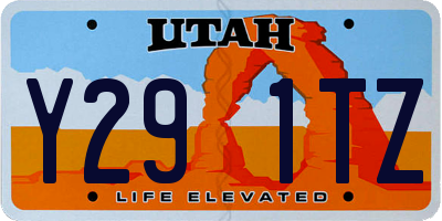 UT license plate Y291TZ