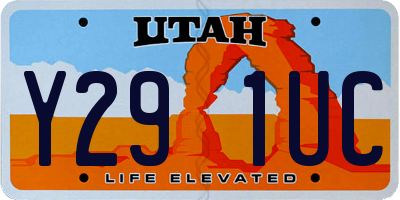 UT license plate Y291UC