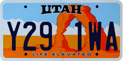 UT license plate Y291WA