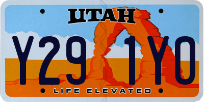 UT license plate Y291YO