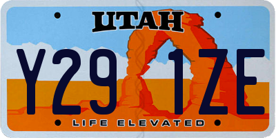 UT license plate Y291ZE