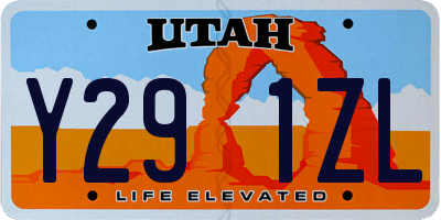 UT license plate Y291ZL