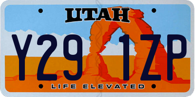 UT license plate Y291ZP
