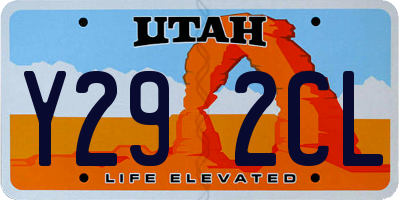 UT license plate Y292CL