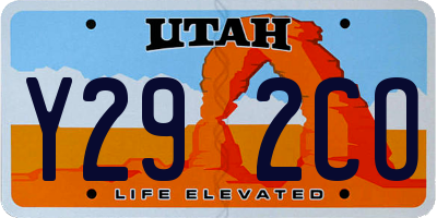 UT license plate Y292CO