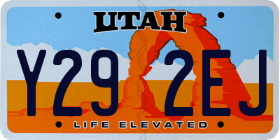 UT license plate Y292EJ