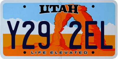 UT license plate Y292EL