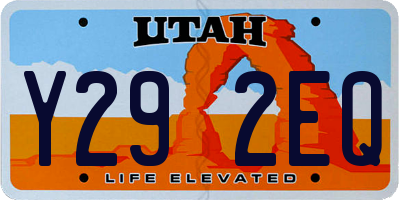 UT license plate Y292EQ