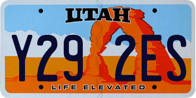 UT license plate Y292ES