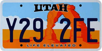 UT license plate Y292FE